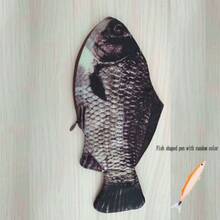 1pc Realistic Fish Shaped Pencil Case, Personalized Fish Wallet, Storage Pouch - Multicolor - View 9