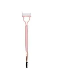1pc Pink Stainless Steel Eyelash Comb, Compact Eyelash Curler Assist Tool, Makeup Eyebrow Brush, Eyeshadow Brush, Eyelash Brush, Gift - Multicolor - View 12