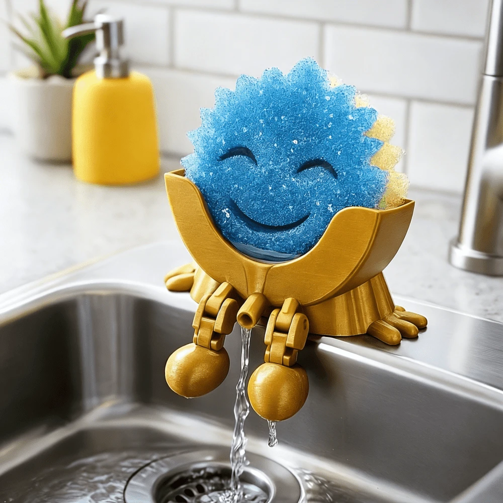 Cute & Funny Sponge Holder With Drainage Holes And Support Legs | 2026 ...