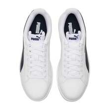 Giày thể thao cổ thấp PUMA White Gold thoải mái và đa năng, unisex, màu trắng và xanh dương. - Trắng xanh - Xem 7