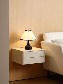 Luminária de mesa USB com luz quente, design moderno, retrô e minimalista, ideal para cabeceira de cama ou mesa de centro. - Preto - Ver 6