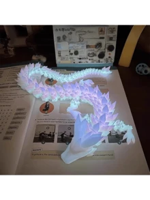 1个3D打印水晶龙摆件，关节可动，热销跨境宝石龙玩具，厂家直销，景区摊位 - 彩色 - 查看 2