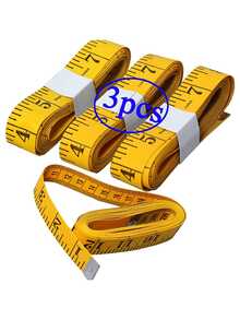 1/3 件装软尺，120 英寸/300 厘米，用于测量体重、缝纫和裁剪布料，便携式，适合学校用品和返校季使用。 - 黃底黑字厚款 - 查看 13
