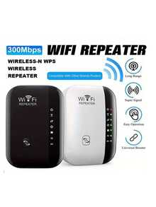 高功率 WiFi 訊號擴展器 - 5000 平方英尺覆蓋範圍，支援 300 Mbps 速度，配備乙太網路連接埠，安裝簡單，無線網路中繼器增強家庭或辦公室的連線能力，家用 WiFi 訊號放大器 - 彩色 - 查看 5