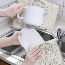 MEMNUN 2入組復古野花Home Sweet Home文字印花廚房毛巾 15.75*23.62in(40*60cm)/ 17.71*27.56in(45*70cm) 柔軟超細纖維材質 洗碗布 刷盤布 手巾 廚房浴室日常家居裝飾 適合廚房與餐廳裝飾 全季節適用 - 彩色 - 查看 10