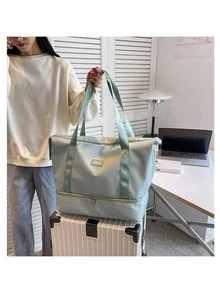 Large Capacity Striped Travel Bag, Women's Luggage Bag, Personalized And Lightweight - Multicolor - View 13