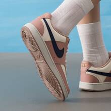 Nike Court Vision 舒適低筒 板鞋 女款 粉紅色 - 粉色 - 查看 4