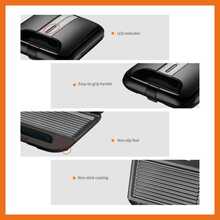 SOKANY 08067 家用牛排机多功能电烤盘，750W 强劲功率，上下双面同时加热，不粘涂层，易于清洁，可用于煎牛排/三明治/煎蛋/培根/吐司等多种食材，一机多用，满足双人用餐需求，情侣/父母/室友共享更快乐 - 日規A型插(100V) - 查看 5