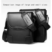 Men's Faux Leather Sling Bag, Fashion Business Casual Crossbody Bag, Vertical Men's Backpack With Large Capacity For Travel, Can Accommodate 9.7-Inch Tablet, Multi-Functional Shoulder Bag, Lightweight Messenger Bag, Multi-Pocket Travel Bag, Convenient Storage Pouch - Multicolor - View 1