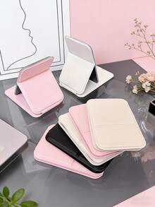 Bộ 1/5/10 chiếc gương trang điểm du lịch gấp gọn bằng da PU, gương trang điểm mini nhỏ gọn, thích hợp cho túi trang điểm, dễ cất giữ, món quà tuyệt vời cho sinh nhật, tốt nghiệp, tựu trường của các bạn gái. - Nhiều màu - Xem 3