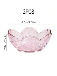 Sakura Sauce Dish Set, Pink Sakura Crystal Plastic Appetizer Plates, Dipping Bowls, Tasting Dishes, Serving Plates, Condiment Dishes, Small Bowls, Ice Cream Snack Soy Sauce Dishes - Multicolor - View 11