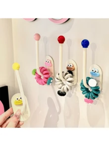 1/2 chiếc Giá đỡ dây buộc tóc tiện dụng, Móc treo phụ kiện tóc phòng tắm, Giá đỡ dây buộc tóc tối giản, Móc treo trang trí nhỏ gọn (Cần tự lắp ráp) - Nhiều màu - Xem 9