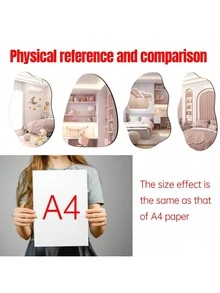1 chiếc gương acrylic nghiêng không khung trang trí, thích hợp cho phòng khách, phòng ngủ, phòng làm việc tại nhà, tường phòng tắm. Có thể dùng làm nhãn dán, decal dán tường, nhãn dán vinyl, trang trí nhà cửa, trang trí mùa xuân, làm mới không gian sống, quà tặng trang trí ngày lễ, gương trang trí phòng sinh nhật, tốt nghiệp. Thích hợp cho trang trí phòng ngủ, phòng tắm, phòng khách. - 2mm - Xem 3