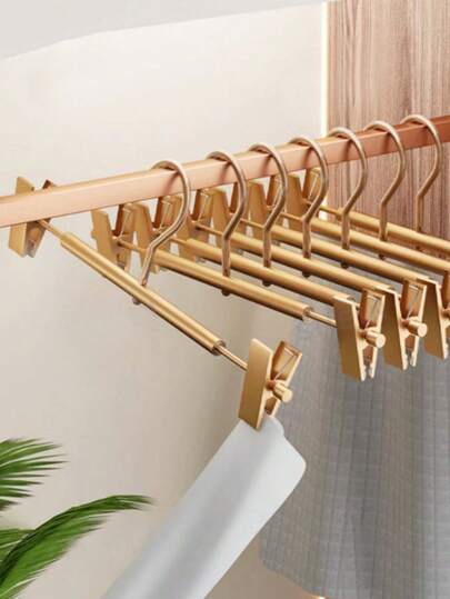 5/10/20 szt. aluminiowych wieszaków na spodnie, klipsy do spodni, wieszak na ubrania, odporny na rdzę, odpowiedni do suszenia w szafie