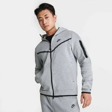 Nike Tech Fleece Hoodie Dark Heather Grey Black OG Full Zip CU4489-063 Men's - Light Grey - View 3