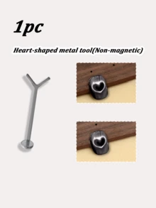 3件套Y型猫眼磁性贴片，可拼出心形和爪印形状，Y型磁性美甲工具，美甲用品，返校季必备，适用于美甲贴纸 - 彩色 - 查看 11