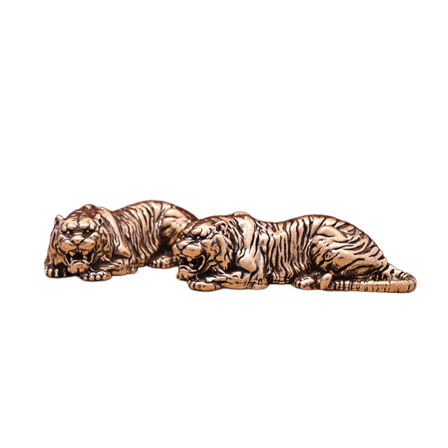 Brass Tiger Home Decor: Cute Brass Tiger Statue – Home Decoration – No Electricity Required – Suitable For Living Room And Office – Ideal Gift For Animal Lovers And Home Decor Enthusiasts