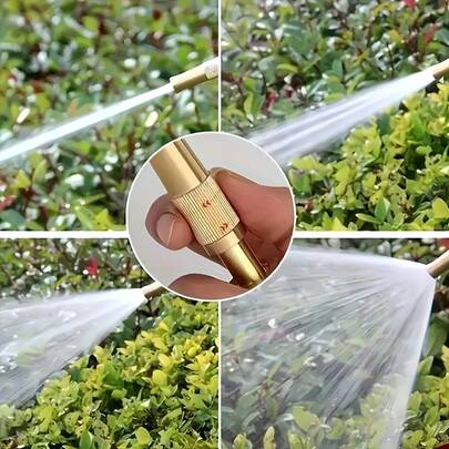 1个可调节喷嘴，适用于花园、洗车、草坪护理、植物浇水 - 耐用户外浇水