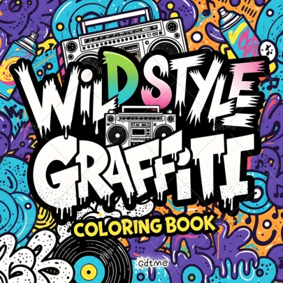 Graffiti Style Coloring Book: Adult Relaxation Painting Coloring Book, 24 Single-Sided Hand-Drawn Pages, Minimalist Pattern Design, Easy To Color, Enjoy Fun And Fulfillment Through Coloring, Thoughtful Gift For Friends, Family Or Loved Ones On Holidays, Birthdays Or Any Special Occasions, Back To School, Stationery Supplies