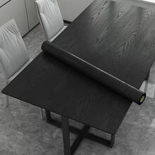 1片加厚木纹自粘墙纸，防水防油耐热，适用于橱柜、办公桌、厨房、烛台、家具翻新，PVC材质 - 1PC - 查看 3