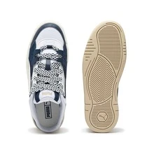 Puma 春夏轻便情侣套脚运动鞋，休闲穆勒鞋 39950104 - 彪馬白-白色-海軍藍 - 查看 2