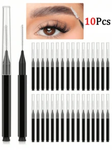 5/10/20/50pcs Disposable Mini Eyebrow Brush, Lightweight Eyebrow Grooming Brush, Micro Eyelash Brush, Portable Eyebrow Curler - Multicolor - View 13