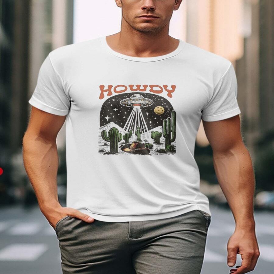 Camiseta Premium de Manga Corta para Hombre con Diseño Gráfico Divertido "El Hermano Mayor de los Gemelos" Colorido, Colección Negra 556995 - Multicolor - Ver 1