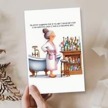 A Humorous AdultGreeting Card, Perfect For Birthdays, Christmas, Halloween,And Thanksgiving. A Festive Gift With High-Quality Paper Andan Envelope, Suitable For Anyone. The Ideal Present - Multicolor - View 5