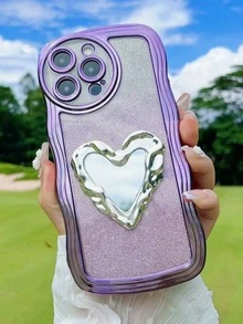 波浪纹手机壳，兼容 17 Pro Max，电镀防震奢华保护壳，带防尘孔和加厚边框，适用于三星 Galaxy S24 Ultra/S24 Plus/S24/S23 Ultra/S23 Plus/S23/S22 Ultra/S22 Plus/S22/S21 Ultra/S21 Plus/S21 FE/S23 FE/S20 Ultra/S20 Plus/S20 FE，兼容 A5x/C1 2 3 4 5 6 7 8 9/9 8 7 6 5 4 3 2 1，兼容 A1 2 3 4 5 6 7 8 9 9 8 7 6 5 4 3 2 1 - 紫色 - 查看 2