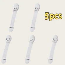 5/10/20个装 白色儿童安全柜锁，婴儿防护抽屉门柜锁，防夹布带婴儿安全锁 - 白色 - 查看 13