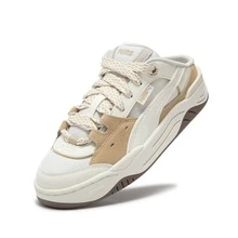 39950101 Giày bít mũi dáng suông nhẹ nhàng, giày thể thao trượt ván unisex cho mùa xuân/hè. - Trắng - Hạnh nhân rang - Bạch Tuyết - Xem 7