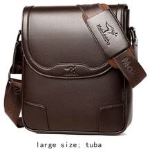 Men's Faux Leather Sling Bag, Fashion Business Casual Crossbody Bag, Vertical Men's Backpack With Large Capacity For Travel, Can Accommodate 9.7-Inch Tablet, Multi-Functional Shoulder Bag, Lightweight Messenger Bag, Multi-Pocket Travel Bag, Convenient Storage Pouch - Multicolor - View 14