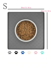 Silicone Pet Mat - Dog Mat - Cat Mat - Creative Dog Paw Mat - Anti-Slip Anti-Leakage Mat - Pink - View 10