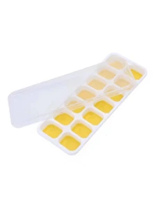 1 Piece Of Silicone Soft Bottom 14 Grid Jelly And Ice Making Mold, Summer Household Pressed Square Ice Making Mold, With Cover, Easy To Remove Molded Ice Box - Multicolor - View 6