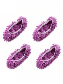 懒人拖鞋 - 可重复使用、可水洗的地板清洁鞋，配有弹性鞋口和拖把配件，无需用电，适用于客厅和卧室，是卧室清洁的必备品，面料可水洗，适用于家庭、卧室、客厅、室内等场所。 - 彩色 - 查看 19