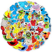 Panini Stiker Kartun Sesame Street Tahan Air, Cocok untuk Botol Minum, Laptop, Koper, Casing Ponsel, dan Kerajinan Tangan DIY - Gaya acak - View 2