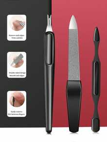 Men's Grooming Kit, Manicure Set With Nail Clippers & Travel Case, Ideal Gift For Men, Family - Multicolor - View 2