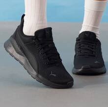 Giày chạy bộ cổ thấp PUMA Anzarun Lite Comfort, Unisex, Màu đen - màu đen - Xem 4