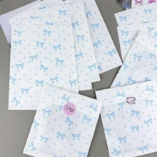 200 pezzi Sacchetti regalo da 4,7x6,7 pollici, inclusi sacchetti regalo di carta per vacanze, sacchetti regalo di carta di alta qualità, sacchetti regalo di carta piccoli per accessori, sacchetti regalo di carta con fiocco blu e motivo a forma di cuore, sacchetti regalo per feste, e sacchetti regalo di carta decorativi fai-da-te creativi, adatti per regali di vacanze, matrimoni, feste di compleanno e confezioni regalo - sacchetti regalo - Visualizzare 6