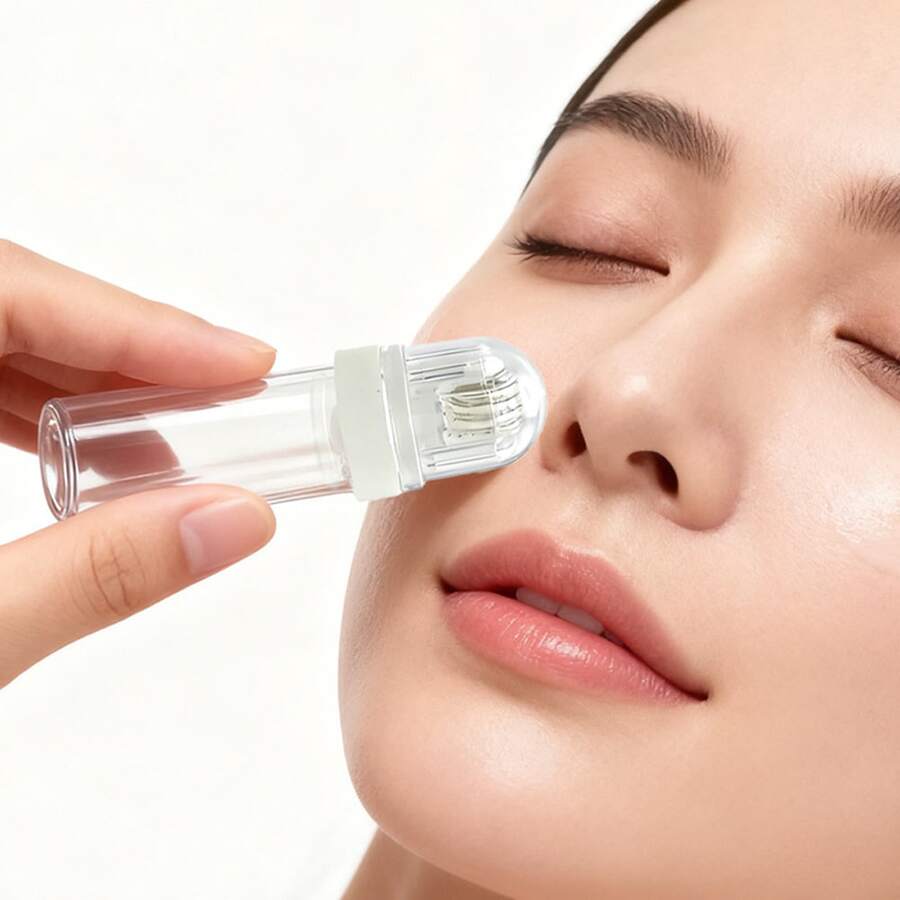 0.25mm 64 Needles Derma Roller Titanium Microneedle Stamp - Clear - View 1