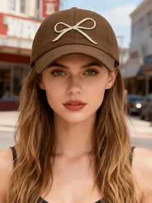 Gorra de béisbol ajustable con lavado vintage y bordado de mariposa, de perfil bajo, apariencia clásica desgastada, unisex, casual, para verano y playa - A - Ver 1
