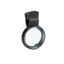 52mm Clip-On CPL Camera Lens Filter - Ultra-Thin Circular Polarizer Filter, Compatible With Smartphones, Enhances Color Saturation And Reduces Glare, Portable And Detachable, Fits All Smartphones, Durable Polyester Material, Smartphone Camera Accessory, Fashionable Design, High-Quality Construction - Black - View 8
