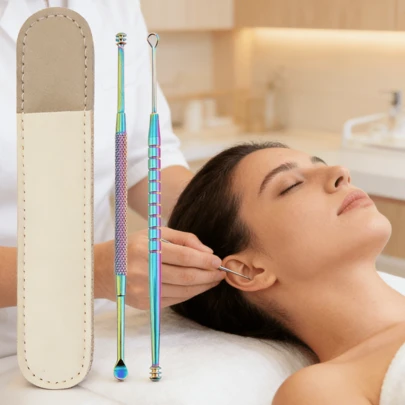 Stainless Steel Ear Cleaner Kit Earwax Removal Tools For Daily Personal Ear Care, Smooth And Comfortable Ear Spoon Design For Gentle Cleaning, Reusable Rust Resistant Durable Ear Pick Set Essential Home Hygiene Tools For Adults Men Women And Whole Family Use