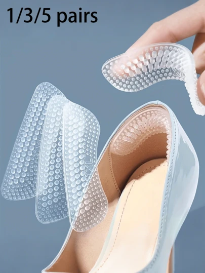 Silicone Non-Slip High Heel Protector Pads, Women's High Heel Blister Protection Cushions, Men's Foot Pads, Insoles, Foot Care, Prevent Blisters And Increase Shoe Comfort, Heel Protector Pads | Non-Slip Insoles | Silicone Foot Pads