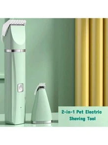 4-In-1 & 2-In-1 Rechargeable Pet Grooming Clipper Set, For Trimming Pet Nails And Fur - Multicolor - View 17