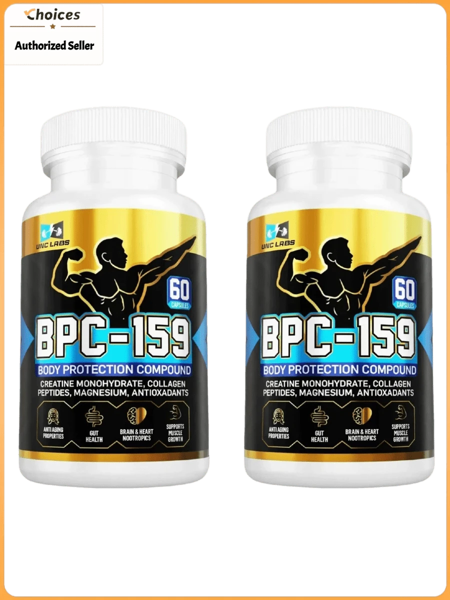 Toplux Creatine Collagen Magnesium Supplement Capsules | Protein Peptide Blend | 60 Count (2 Bottles) - 2 Bottles - 查看 1