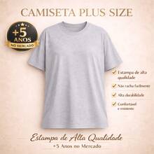 Camiseta Plus Size Masculina Estampada Brasil Rumo Ao Hexa Copa Do Mundo Algodão 100% Premium Manga Curta Casual Blusa Academia Camisa - Preto - Visão 4