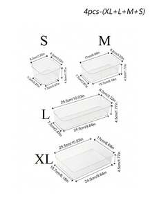 Transparent Desktop Drawer Organizer With Built-In Dividers, Suitable For Organizing Stationery And Daily Necessities In Student Dormitories; Transparent Stackable Organizer, Suitable For Cosmetics, Office Supplies; Summer Gift Organizer. - Clear - View 13