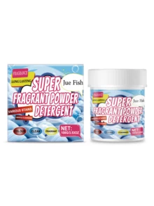 JUE FISH 洗衣泡泡粉，家用衣物清洁剂，去除污渍、污垢和异味，持久留香，深层清洁，呵护衣物，使用方便。 - 粉狀 - 查看 12