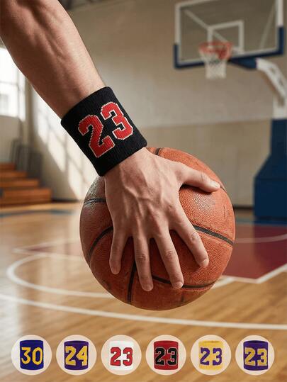 1条运动腕带，适用于网球、篮球、足球等户外运动，吸汗透气，适合青少年，针织腕带，也适用于排球和篮球运动。